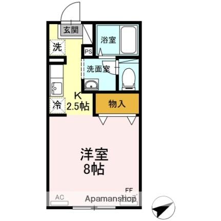 ルグラン篠田 106 ｜ 青森県青森市篠田１丁目（賃貸アパート1K・1階・26.71㎡） その2