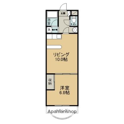 アメニティパレス奥野 203｜青森県青森市奥野４丁目(賃貸マンション1LDK・2階・39.43㎡)の写真 その2