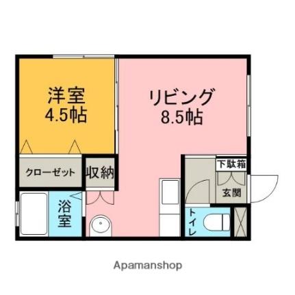 メゾンセンゴク 101｜青森県青森市大字浦町字奥野(賃貸アパート1LDK・1階・31.88㎡)の写真 その2