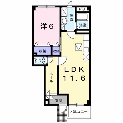 ルールド 102｜青森県青森市浜田２丁目(賃貸アパート1LDK・1階・45.77㎡)の写真 その2