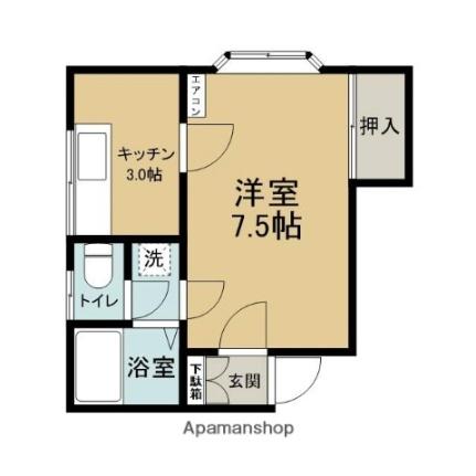 メゾンカレッジ 202｜青森県青森市大字大矢沢字里見(賃貸アパート1K・2階・25.25㎡)の写真 その2