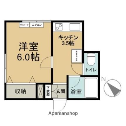 アパートメントＳＡＴＯ 107｜青森県青森市大字大矢沢字里見(賃貸アパート1K・1階・23.18㎡)の写真 その2