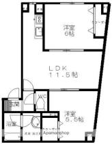 コーポラス・富田 302 ｜ 青森県弘前市大字富田１丁目（賃貸アパート2LDK・3階・49.38㎡） その2