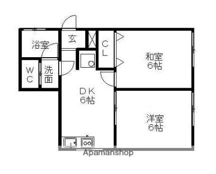 ルネス安原 ｜青森県弘前市大字安原３丁目(賃貸アパート2DK・1階・44.62㎡)の写真 その2