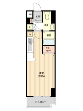 レジディア仙台本町 1304｜宮城県仙台市青葉区本町１丁目(賃貸マンション1R・13階・26.40㎡)の写真 その2