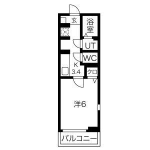 ルミナス平成 201｜宮城県仙台市宮城野区平成２丁目(賃貸アパート1K・2階・21.73㎡)の写真 その2