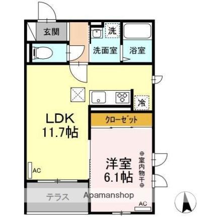 （仮）Ｄーｒｏｏｍ錦町二丁目 101｜宮城県仙台市青葉区錦町２丁目(賃貸アパート1LDK・1階・41.61㎡)の写真 その2