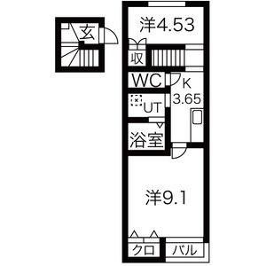 ザ・リバティVII 201 ｜ 宮城県仙台市若林区荒井２丁目（賃貸アパート2K・2階・44.27㎡） その2