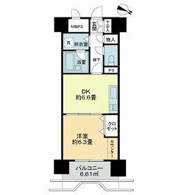 ライオンズマンション片平キャンパス 0606｜宮城県仙台市青葉区五橋２丁目(賃貸マンション1DK・6階・37.05㎡)の写真 その2