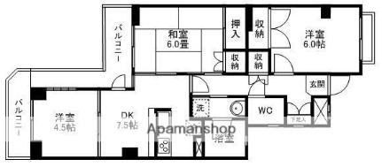 シャイン仙台柳生第1 404 ｜ 宮城県仙台市太白区柳生２丁目（賃貸マンション3DK・4階・61.00㎡） その2