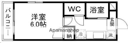 アクティブパレス百合ケ丘Ａー8 6｜宮城県仙台市泉区歩坂町(賃貸アパート1K・2階・20.50㎡)の写真 その2