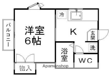 アリス桜ケ丘第1 101｜宮城県仙台市青葉区桜ケ丘２丁目(賃貸アパート1K・1階・20.00㎡)の写真 その2