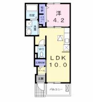 カシーヌ　ショコラI 102 ｜ 宮城県大崎市古川休塚字童子川（賃貸アパート1LDK・1階・37.76㎡） その2