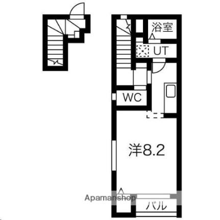 宮城県仙台市青葉区堤町３丁目（賃貸アパート1K・2階・32.71㎡） その2