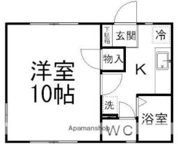 全健ハイム第2 101 ｜ 宮城県仙台市青葉区川内澱橋通（賃貸アパート1K・1階・27.00㎡） その2