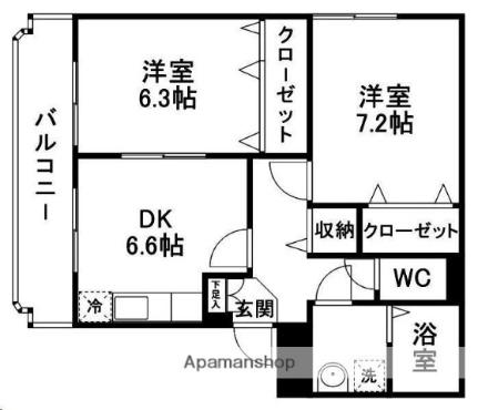 Ｈａｕｓｅ．Ａ．愛子 101 ｜ 宮城県仙台市青葉区愛子東３丁目（賃貸マンション2DK・1階・51.70㎡） その2