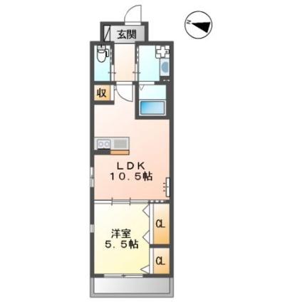 ドゥ・エスポワール 103｜宮城県仙台市青葉区二日町(賃貸マンション1LDK・1階・42.75㎡)の写真 その2