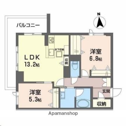 翠明ｏｏｎｏｄａ 303｜宮城県仙台市太白区大野田５丁目(賃貸マンション2LDK・3階・64.03㎡)の写真 その2