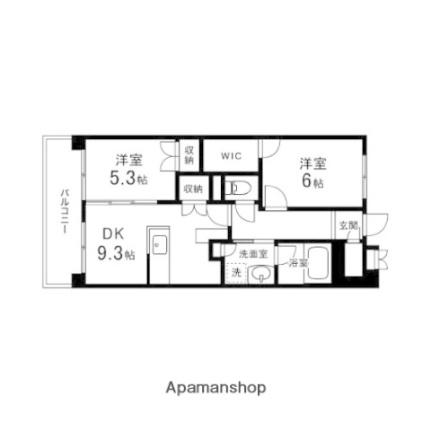 杜の丘レジデンス 205｜宮城県黒川郡大和町杜の丘２丁目(賃貸マンション2DK・2階・55.00㎡)の写真 その2