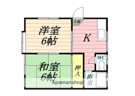 八乙女Ｓ・Ｔビル ｜宮城県仙台市泉区八乙女中央４丁目(賃貸アパート2K・1階・34.78㎡)の写真 その2