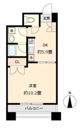 ウエストパーク支倉 0503｜宮城県仙台市青葉区支倉町(賃貸マンション1DK・5階・37.72㎡)の写真 その2