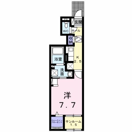 サニーサーガ 102｜宮城県仙台市泉区向陽台３丁目(賃貸アパート1K・1階・31.66㎡)の写真 その2