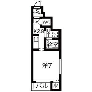 アルバトロス川内 101｜宮城県仙台市青葉区川内山屋敷(賃貸アパート1K・1階・24.08㎡)の写真 その2