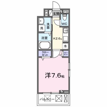 杜の風　原町I 201｜宮城県仙台市宮城野区原町４丁目(賃貸アパート1K・2階・27.02㎡)の写真 その2