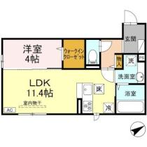 トリシア刈穂橋 103 ｜ 秋田県秋田市楢山登町（賃貸アパート1LDK・1階・41.01㎡） その2