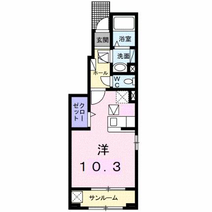 Ｈｏｐｅ　Ｈｉｌｌ 101｜山形県天童市本町２丁目(賃貸アパート1R・1階・32.23㎡)の写真 その2