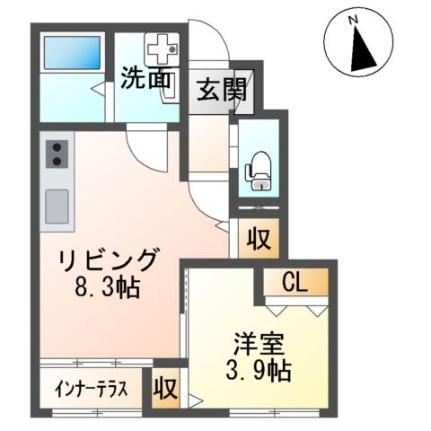 ル・リアン 103｜福島県郡山市富久山町久保田字下河原(賃貸アパート1LDK・1階・36.07㎡)の写真 その2