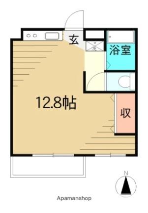 福島県郡山市桜木２丁目(賃貸マンション1R・3階・29.70㎡)の写真 その2