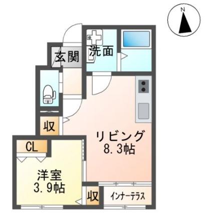 ル・リアン 105｜福島県郡山市富久山町久保田字下河原(賃貸アパート1LDK・1階・36.07㎡)の写真 その2