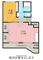 ヴォンメゾンＺＡＩＭＯＫＵI  ｜ 福島県会津若松市材木町１丁目（賃貸マンション1LDK・4階・41.90㎡） その2