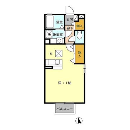 栃木県小山市犬塚２丁目（賃貸アパート1R・1階・30.27㎡） その2