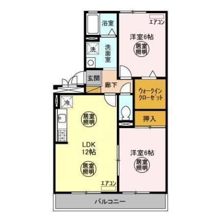 プレザント・ハイツ 303｜茨城県水戸市渡里町(賃貸アパート2LDK・3階・56.30㎡)の写真 その2