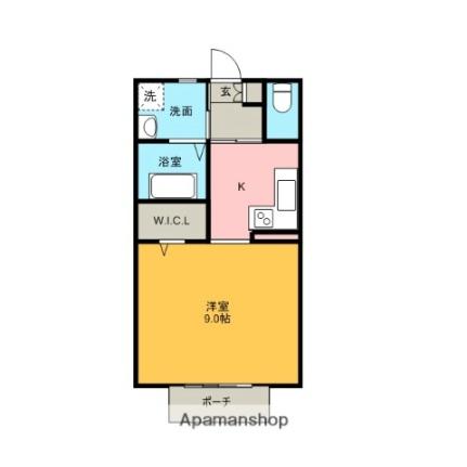 ラフォンテ・レパード 4-103｜茨城県神栖市大野原４丁目(賃貸アパート1R・2階・33.12㎡)の写真 その2