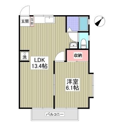 グランモアつばさＣ棟 102 ｜ 茨城県鹿嶋市大字宮津台（賃貸アパート1LDK・1階・39.70㎡） その2