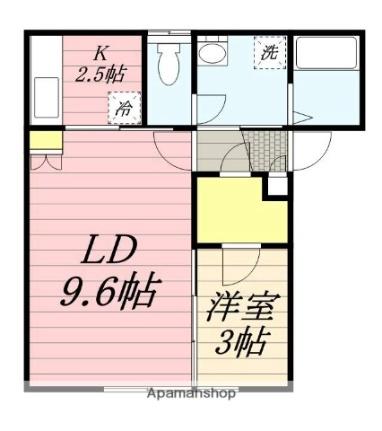 にゃんとハウス神栖2丁目 201｜茨城県神栖市神栖２丁目(賃貸アパート1LDK・2階・36.64㎡)の写真 その2