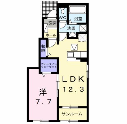 Ｋ’ｓヴィレッジ平井　Ａ 101 ｜ 茨城県鹿嶋市大字平井（賃貸アパート1LDK・1階・50.14㎡） その2