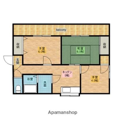 カーペンターハウス　9号館 H｜茨城県神栖市深芝南５丁目(賃貸一戸建3DK・1階・49.70㎡)の写真 その2