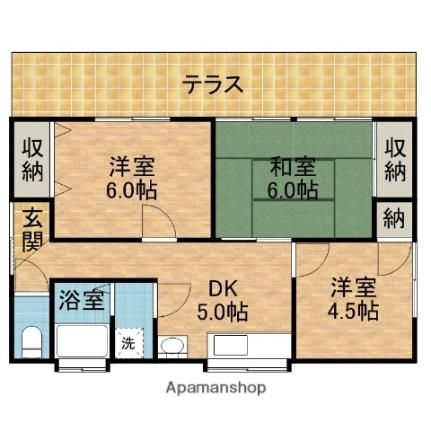 カーペンターハウス8号館 C｜茨城県神栖市深芝南４丁目(賃貸一戸建3DK・1階・49.70㎡)の写真 その2