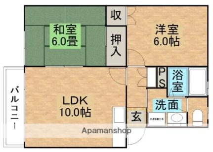 メゾン・ド・青風 103｜栃木県大田原市新富町２丁目(賃貸マンション2LDK・1階・48.75㎡)の写真 その2