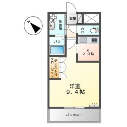 エスポアール 206｜群馬県太田市熊野町(賃貸アパート1K・2階・30.00㎡)の写真 その2