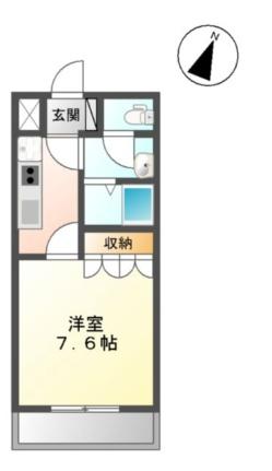 コートダジュールｉｎ桃ヶ丘Ｂ棟 206 ｜ 群馬県太田市熊野町（賃貸アパート1K・2階・26.25㎡） その2