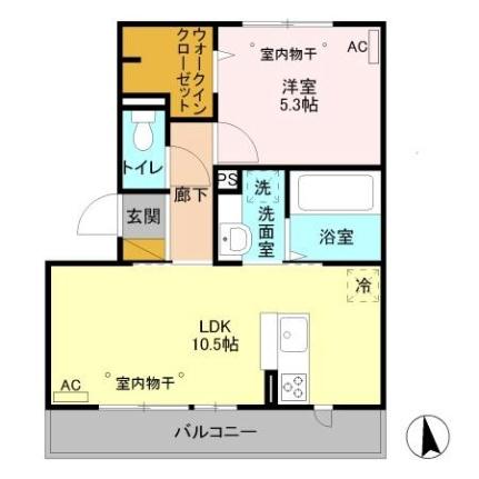 群馬県太田市新井町（賃貸アパート1LDK・2階・40.79㎡） その2