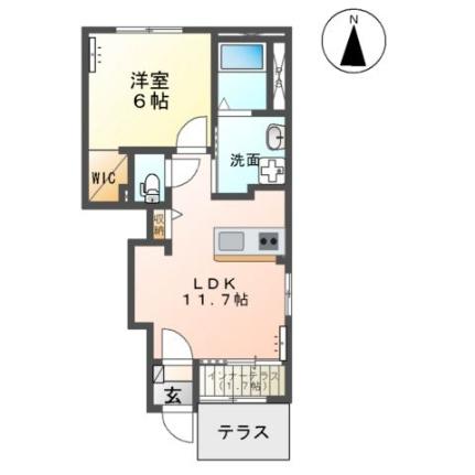 パティール 105｜栃木県足利市堀込町(賃貸アパート1LDK・1階・43.21㎡)の写真 その2