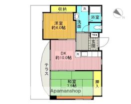 コープ愛宕 101 ｜ 埼玉県上尾市愛宕１丁目（賃貸マンション2DK・1階・53.36㎡） その2