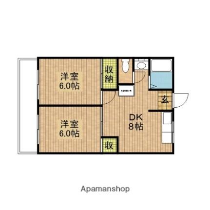 ハイム櫛引 113｜埼玉県さいたま市北区櫛引町２丁目(賃貸マンション2DK・1階・43.00㎡)の写真 その2