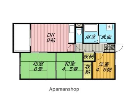 リヴィエールII 203｜埼玉県さいたま市北区宮原町２丁目(賃貸マンション3DK・2階・51.00㎡)の写真 その2